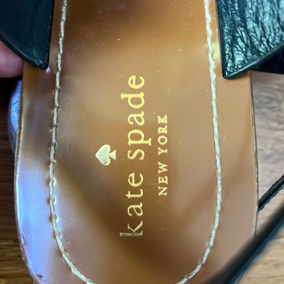 KATE SPADE Women’s Leather Navy Sandals size 10 - Picture 5 of 5